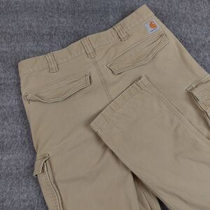 Carhartt Relaxed Straight Rigby Cargo Pant Men's 32x36 (Fit 31x33) Beige 103574